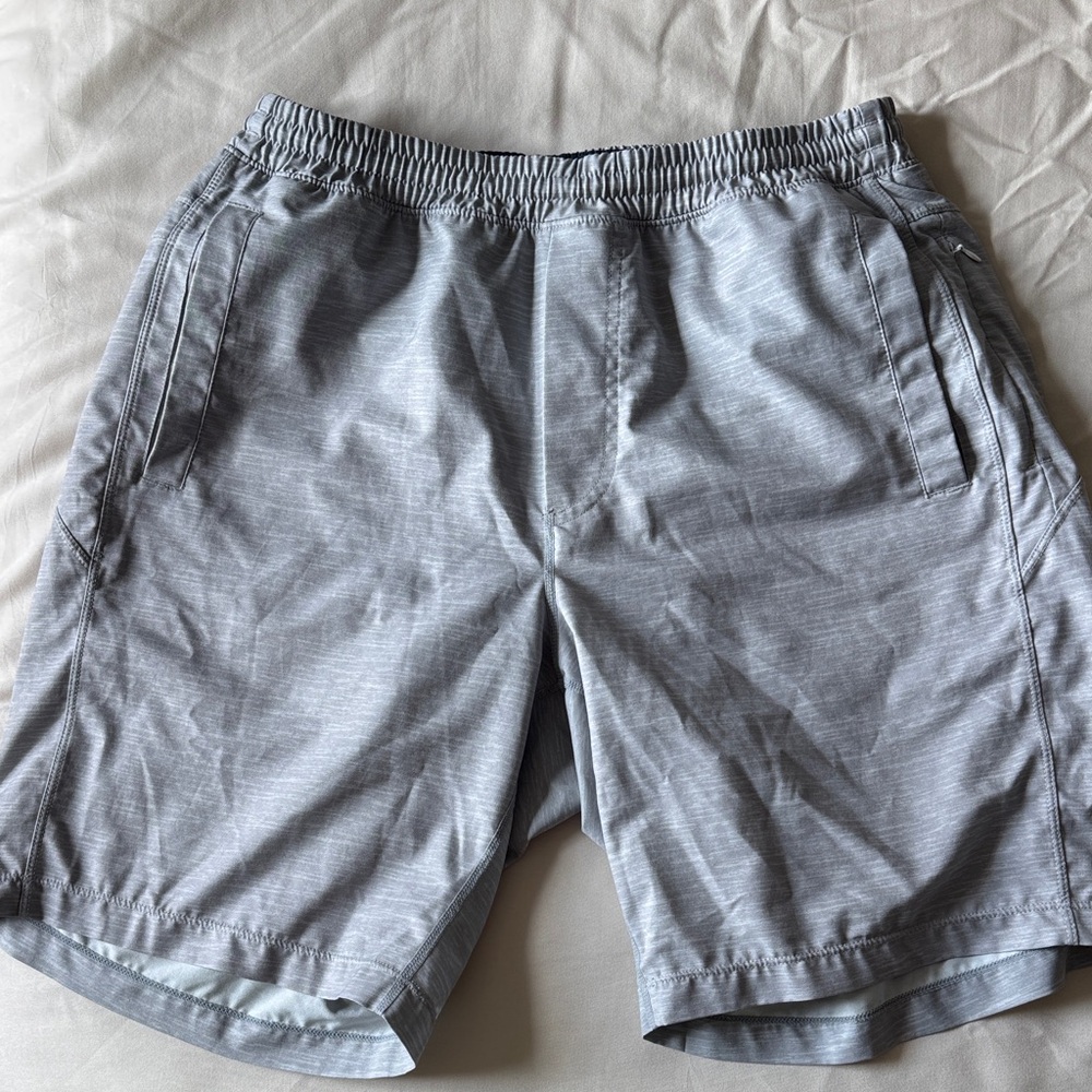 Men's Birddogs Grey Performance Elastic-Waist Shorts